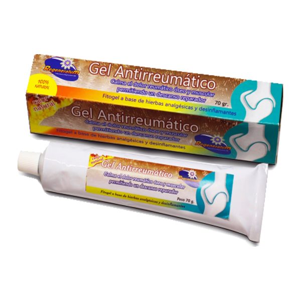 Gel para reumas, artritis y golpes con efecto antirreumático REGENERATUM