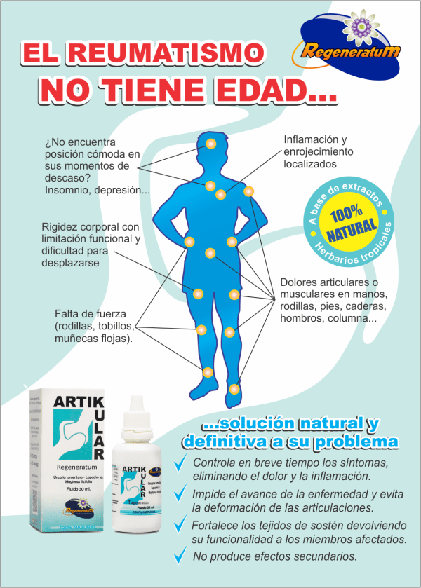 Artikular alivio al dolor articular e inflamación REGENERATUM - Imagen 2
