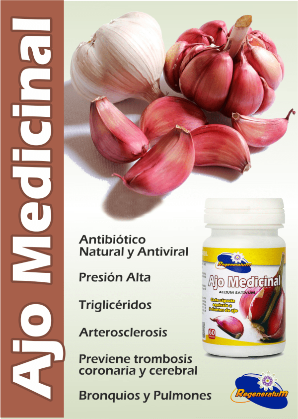 Ajo medicinal x 60 capsulas refuerza su sistema inmunologico REGENERATUM - Imagen 2
