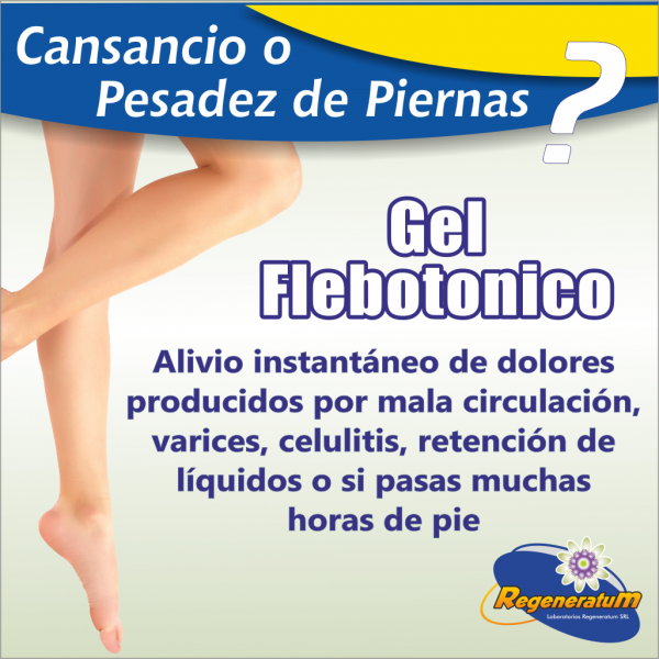Gel flebotonico muscular piernas ligeras REGENERATUM - Imagen 3